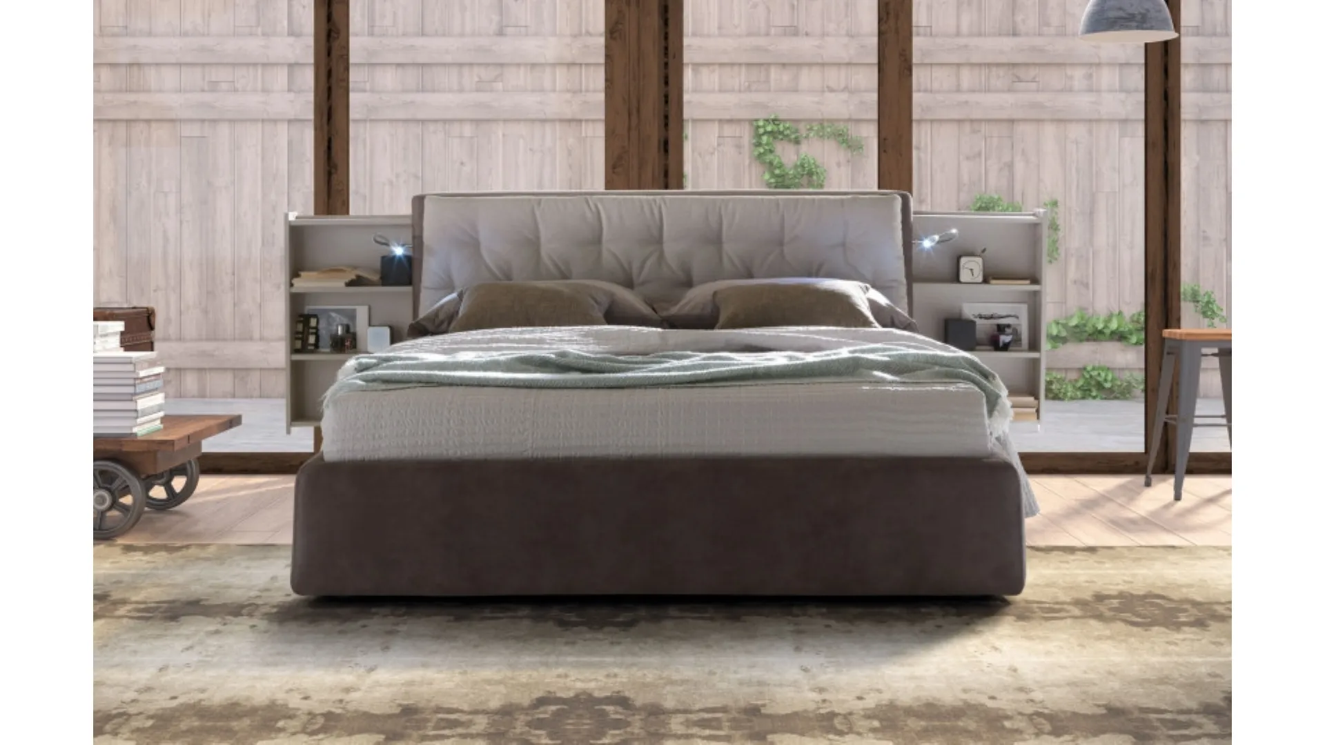 Letto con box contenitore Donovan di Le Comfort